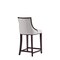 Manhattan Comfort Fifth Avenue Faux Leather Counter Stool in Light Grey CS012-LG - alternate 3